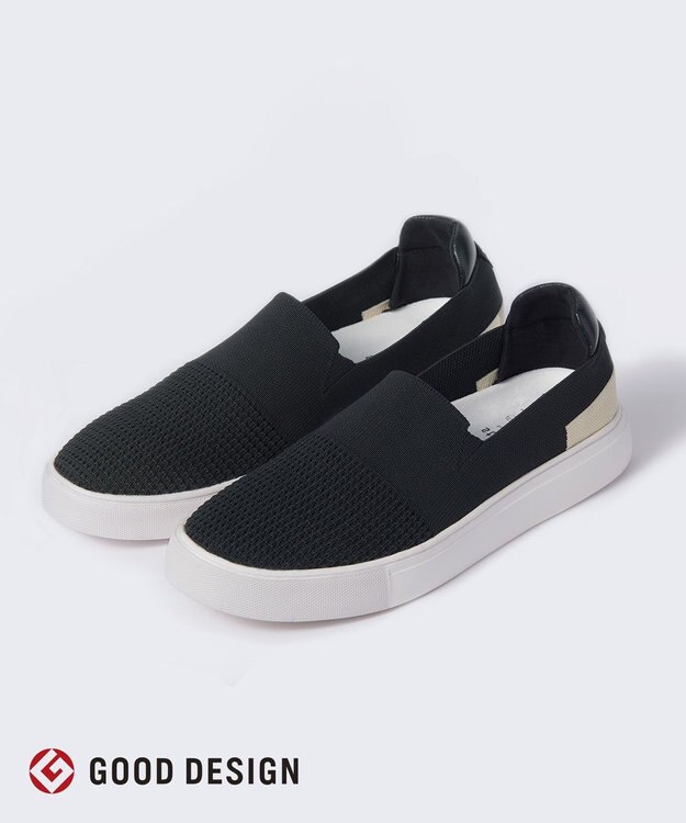 steppi “撥水＆洗えるニットシューズ” UNISEX ニット スニーカー ブラック