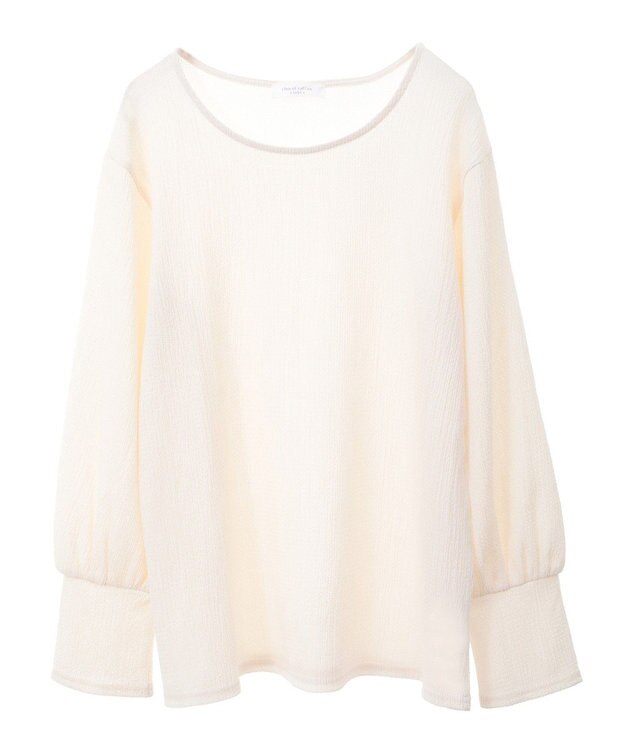 Green Parks ＳＥＴ２点チュールビスチェ＋表面感プルオーバー Orange