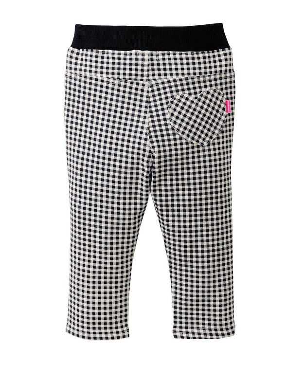 MIKI HOUSE HOT BISCUITS 【80-120cm】 ストレッチシンプルパンツ 黒×白