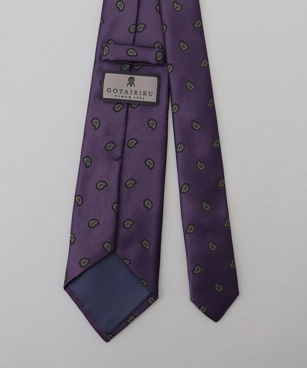GOTAIRIKU GOTAIRIKU別注【MANTERO/マンテロ】ネクタイ_ペイズリー パープル系8