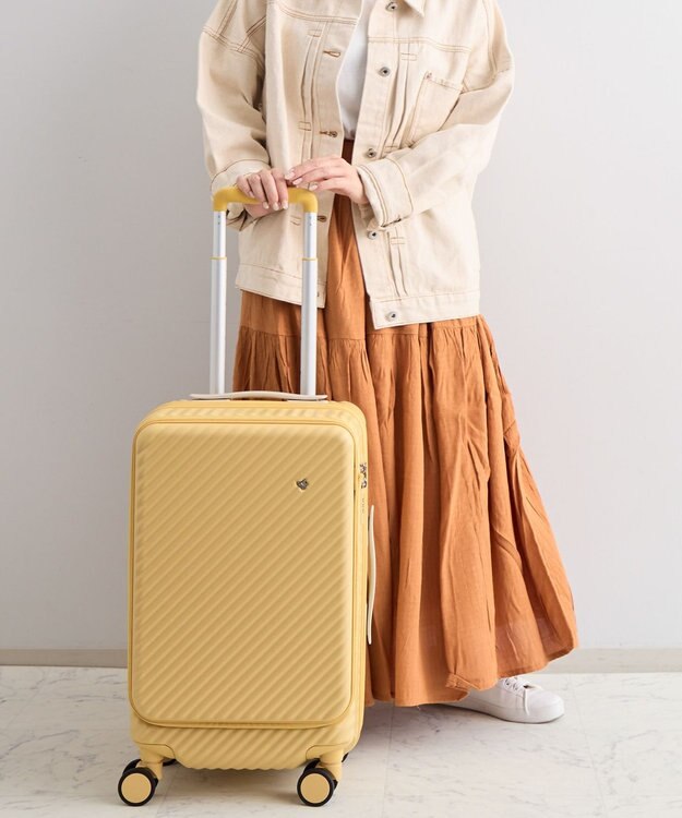 ACE BAGS & LUGGAGE HaNT ココント スーツケース 36L 機内持込 フロントポケット付 05511 ハント キャンドル・イエロー