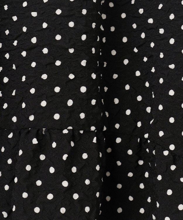 Feroux エンボスドット スカート ブラック系1