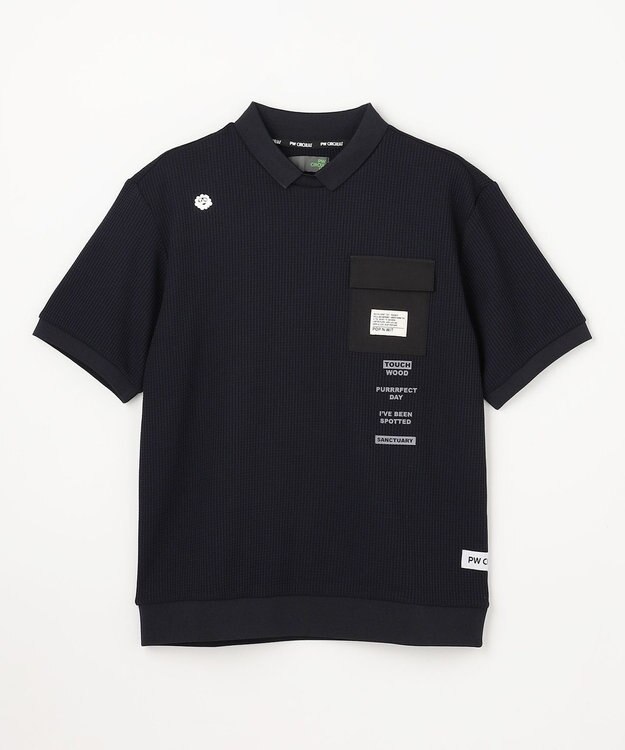 PW CIRCULUS 【MEN】ワッフルポロ 2026年モデル ゴルフ ブラック系
