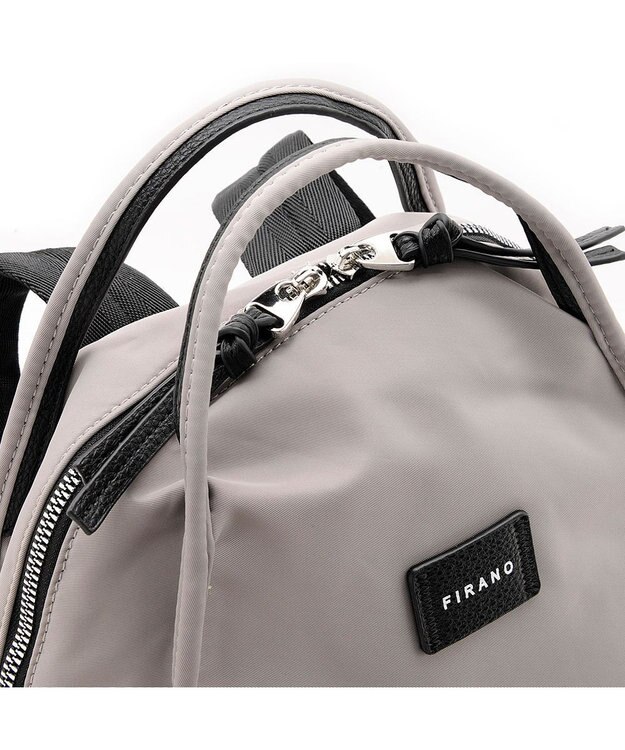 MioFIRANO はっ水軽量ナイロンオーバルハンドルリュック　FIRANO フィラノ GRAY