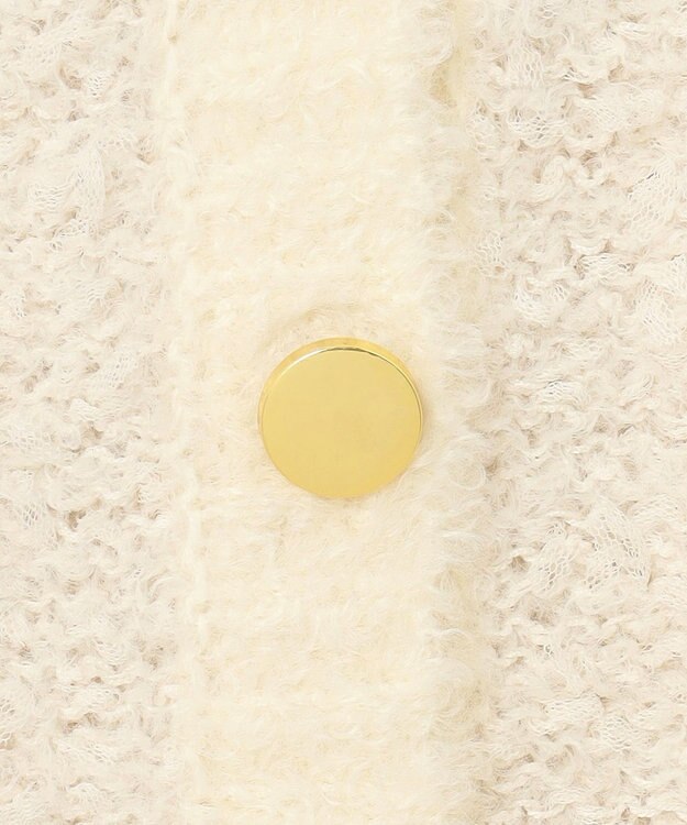 GRACE CONTINENTAL ツイーディーリボンヤーンカーディガン キナリ