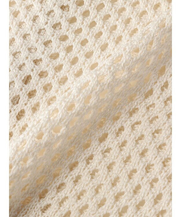 CRAFT STANDARD BOUTIQUE 配色メッシュニットビスチェ Ivory