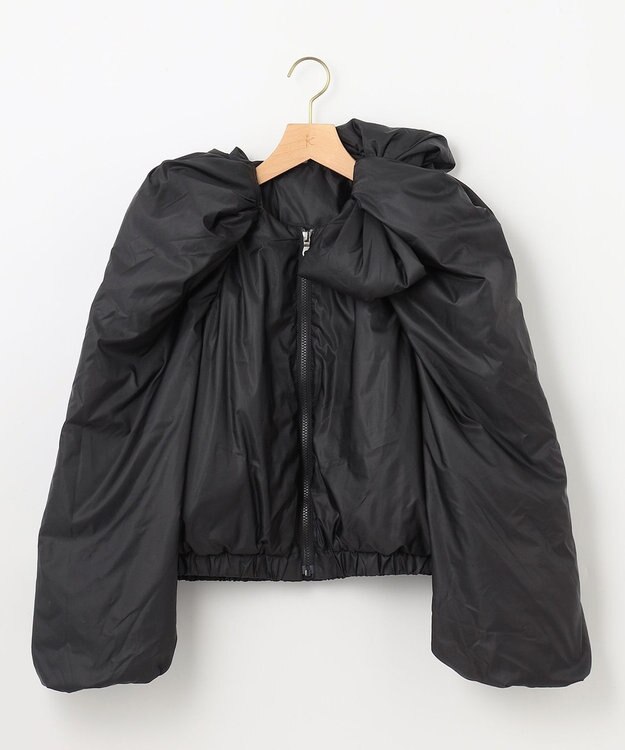 組曲 【組曲×setsuko sagittaire】2WAY シューリボンダウンコート ブラック系