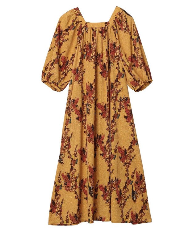 Green Parks ■ＥＳＣＡＲ　アートフラワーｐｔワンピース Yellow