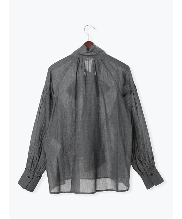 Te chichi シアーデニムボウタイブラウス ブラック