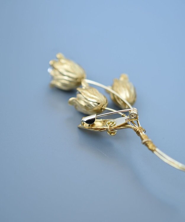 monshiro チューリップブローチ ゴールド