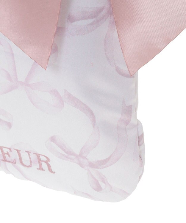 Maison de FLEUR リボン柄ダブルリボントートバッグ Pink