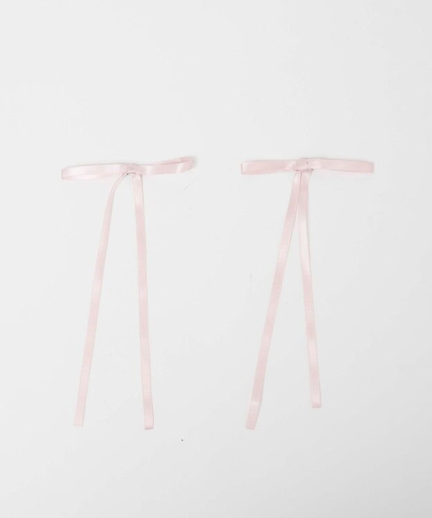 WEGO L2Pロングリボンヘアクリップ ライトピンク