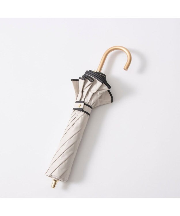 UNBILLION カシュネ cachenez / 【晴雨兼用】【日傘】 【UV カット率99.999.9％以上】PUへプラムトップレス折りたたみ傘 ベージュ