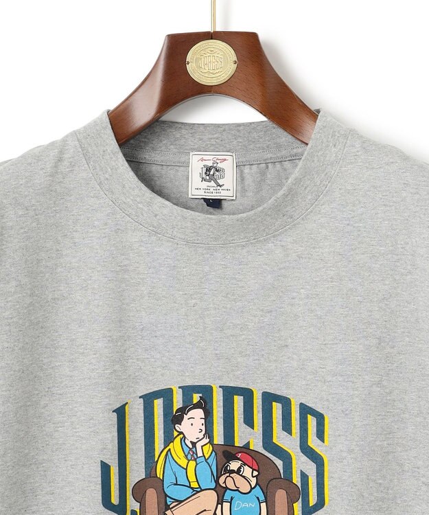 J.PRESS MEN 【AaronChang】【UNISEX】プリント Tシャツ ライトグレー系