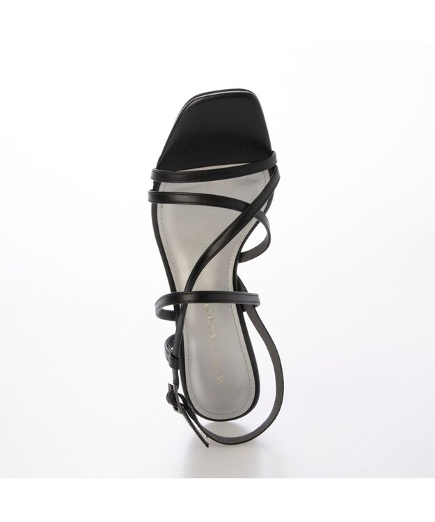 MODE ET JACOMO <MODE ET JACOMO>アシンメトリーストラップサンダル ブラック