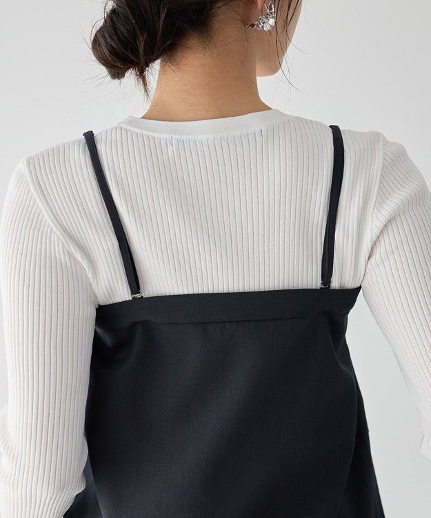 YECCA VECCA 2wayキャミソールビスチェ Navy