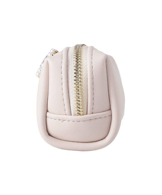 Maison de FLEUR パールビジュー合皮リボンロングポーチ Pink