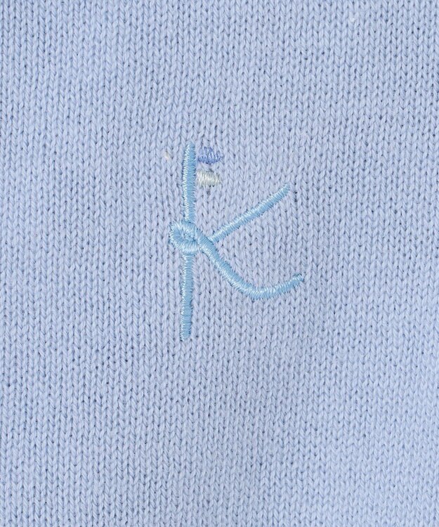 組曲 KIDS 【110-140㎝】リボンカラー カーディガン サックスブルー系