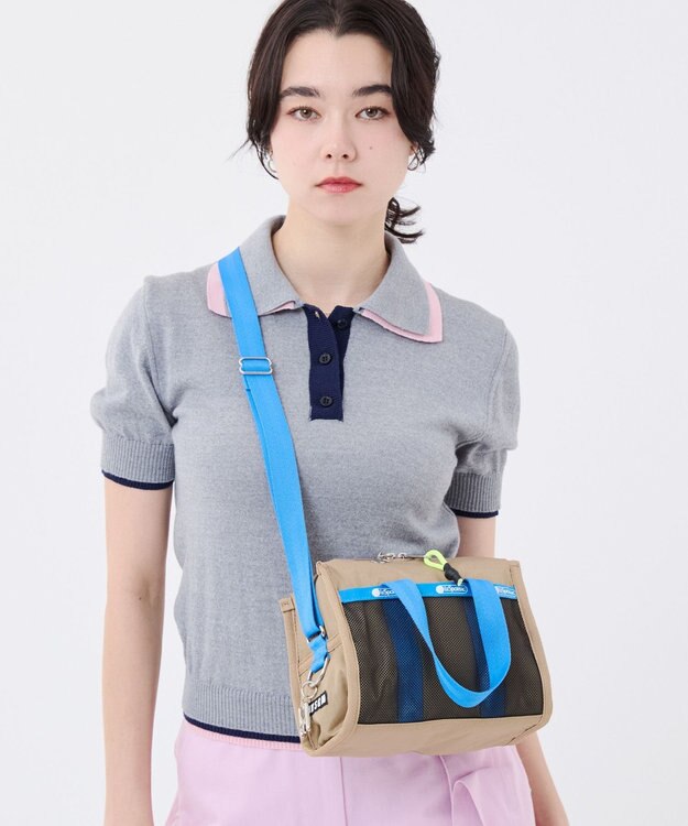 LeSportsac MSGM METRO XBODY/メトロカーキ/ブルー メトロカーキ/ブルー