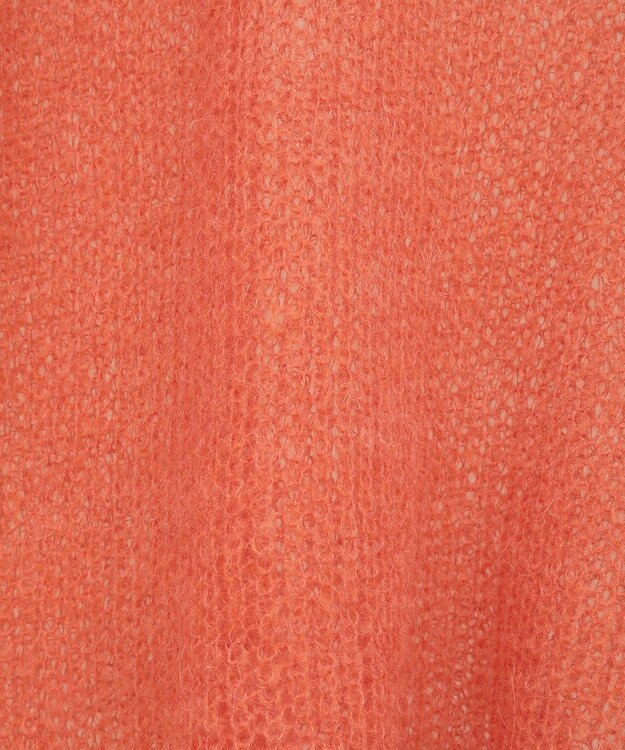 YECCA VECCA 袖シャーリングシアーニット Orange