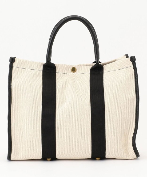 LA BAGAGERIE クラシックヨコナガトート ブラック×ナチュラル