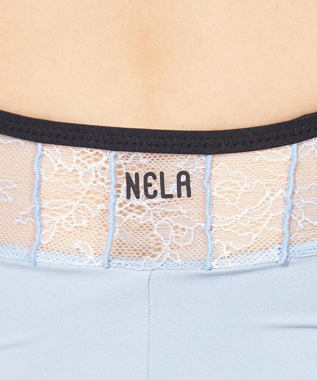 Chacott 【Nela ライン】6分袖レオタード サックスブルー