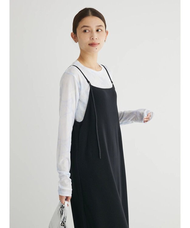 Green Parks クルーネックアソート柄シアープルオーバー Blue