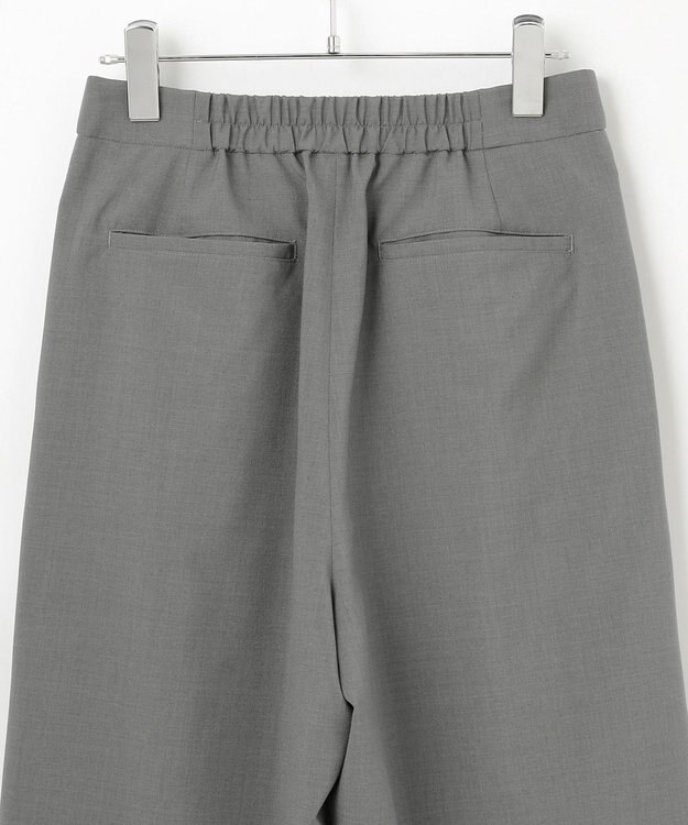 #Newans 【洗濯機可能/ストレッチ】ベリーワイドパンツ グレー