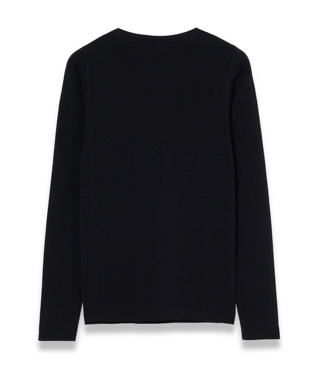 JOSEPH 【WEB&OUTLET限定・洗える】ストレッチシルク　ラウンドネックニット Black