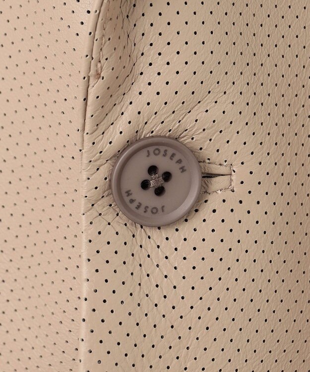 JOSEPH HOMME ライトパンチングレザー　ジャケット ベージュ系