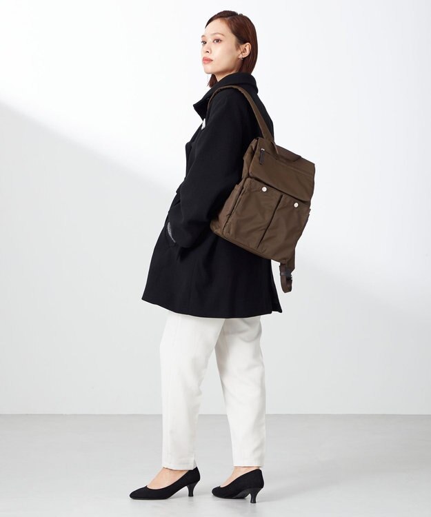 Y'SACCS ダブルホックポケットリュック チョコ