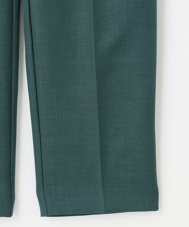 ANY 【セットアップ対応/ウエストゴム】イージィケア美脚テーパードパンツ グリーン