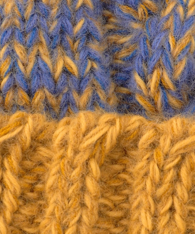 J.PRESS YORK STREET 【UNISEX】ハンドメイド フィッシャーマン ニットキャップ イエロー系5