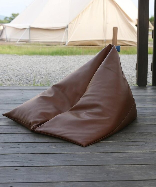 ビーズクッション tetra 【tetra LUXE】OD 3WAYビーズクッション ブラウン