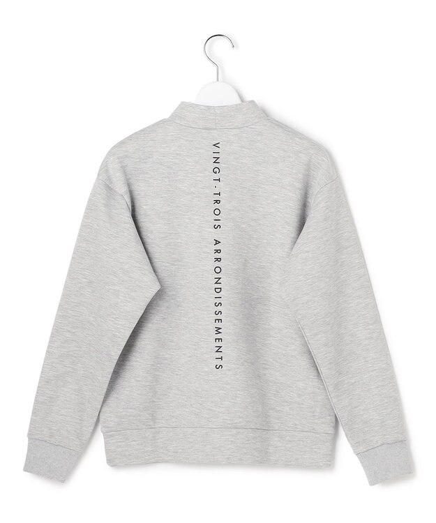 23区GOLF 【WOMEN】エンボスロゴダンボールモックネック ライトグレー系