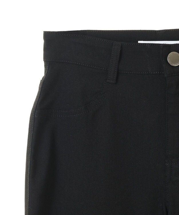 Green Parks 裏起毛ストレッチスキニーパンツ Black