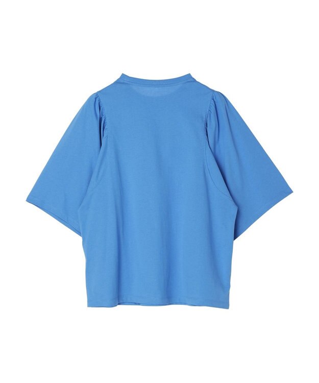 Green Parks 汗じみ防止袖ギャザープルオーバー Off White