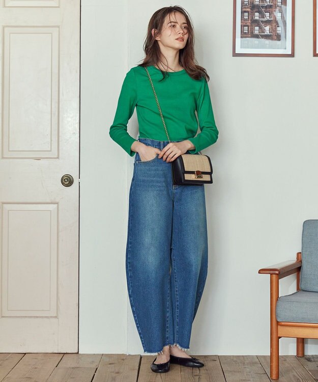 23区 S 【SLOW/一部店舗限定】SLOW DENIM カーヴィーデニム ダルブルー系