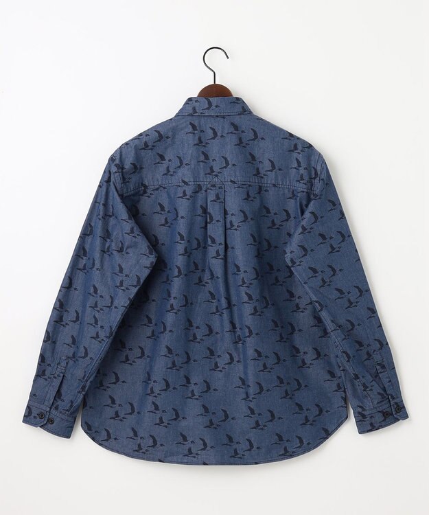 JOSEPH ABBOUD MOUNTAIN 【テーム ヤルヴィコラボ】バードプリント シャツ ネイビー系6