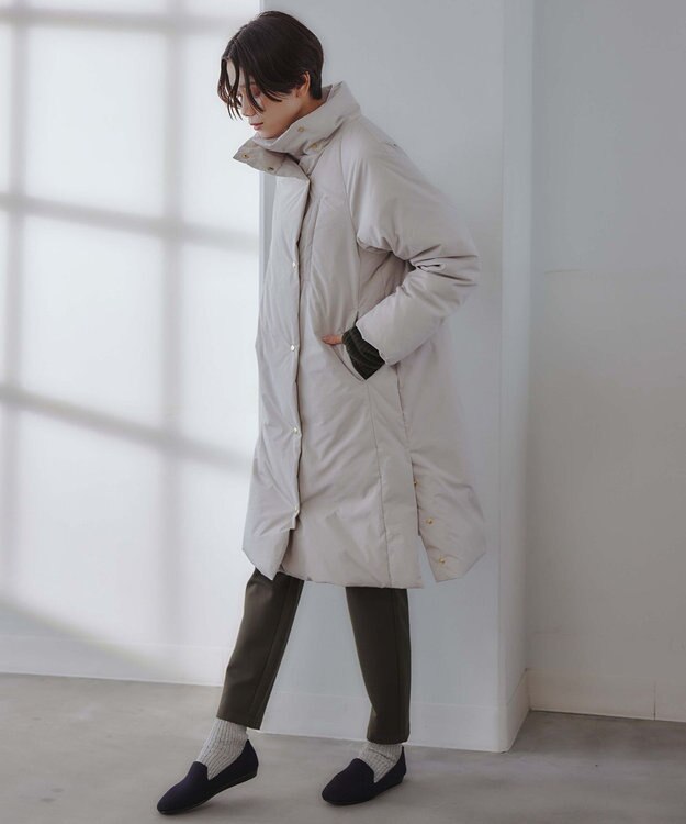 UNFILO ふわもちニット アームウォーマー カーキ