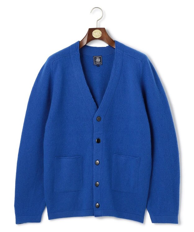 J.PRESS MEN 【J.PRESS ORIGINALS】【UNISEX】Shaggy Saddle Cardigan Sweater ブルー系