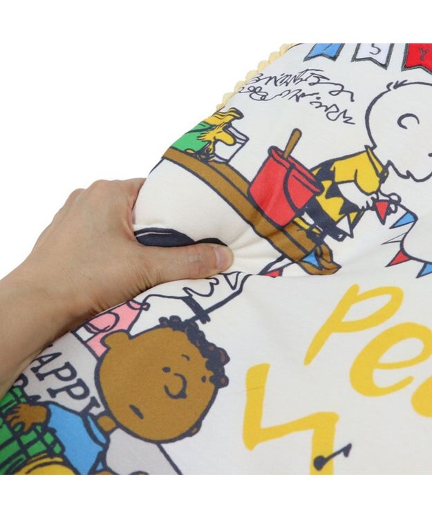 PET PARADISE スヌーピー 75周年 クッション 小型犬 イエロー