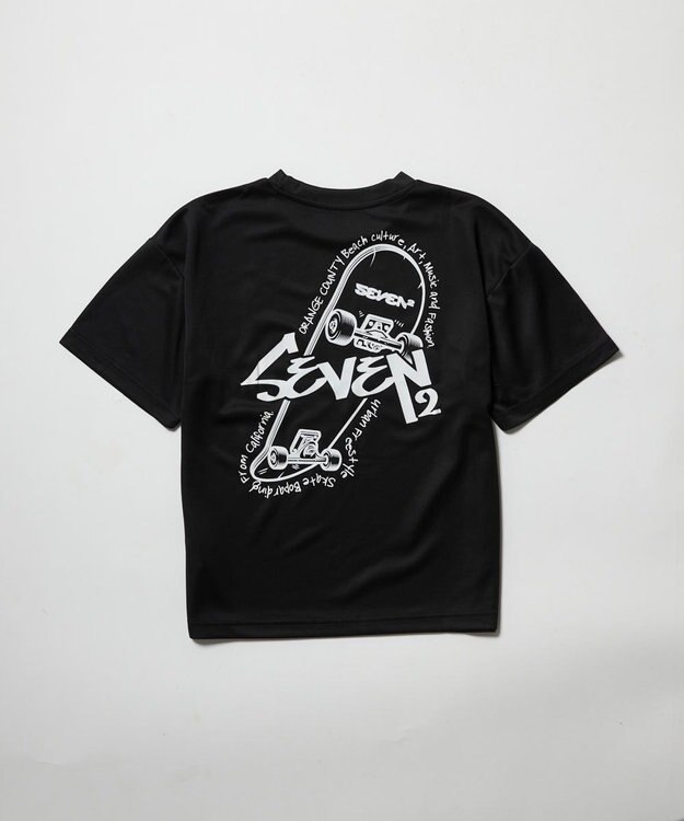 OP／FILA 【SEVEN2】ストリ－トデザインロゴTシャツ ブラック