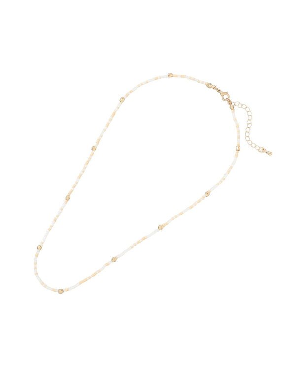 AMERICAN HOLIC カラービーズネックレス Beige