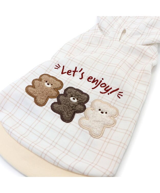 PET PARADISE ペットパラダイス くまちゃん  パーカー 《なかよし柄》小型犬 -