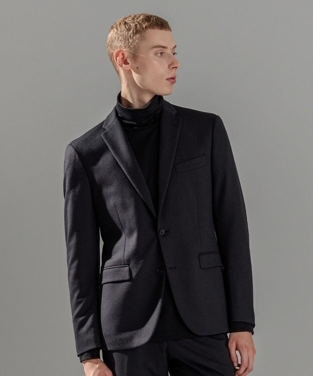 JOSEPH HOMME ウーステッドモックロディ ジャケット＜裏地：フォトコラージュプリント＞ グレー系1