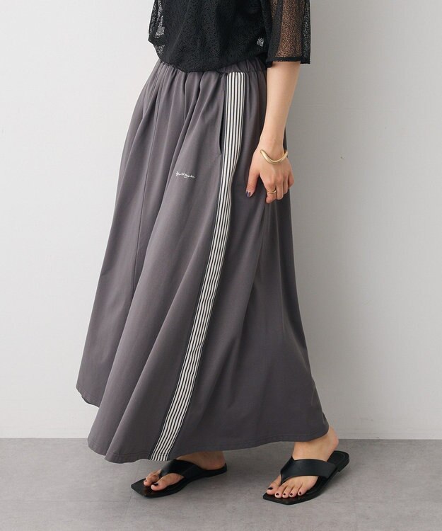 CRAFT STANDARD BOUTIQUE 接触冷感/UVカット/速乾 トラックスカート Charcoal Gray