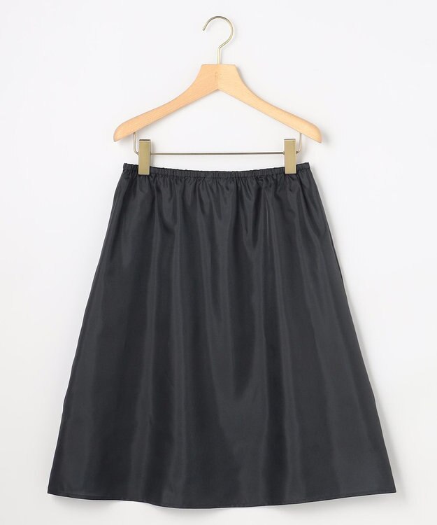 組曲 S 【WEB限定】ギャザーライトデシン ティアードワンピース ネイビー系