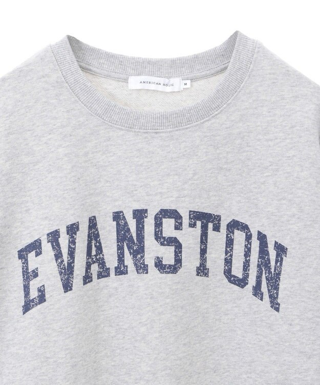 AMERICAN HOLIC ＥＶＡＮＳＴＯＮ　ミニ裏毛プルオーバー Light Gray Mixture
