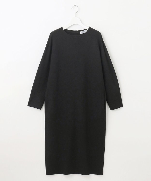 J.PRESS LADIES 【洗える】VIS/PE MILANO ニット ワンピース ブラック系
